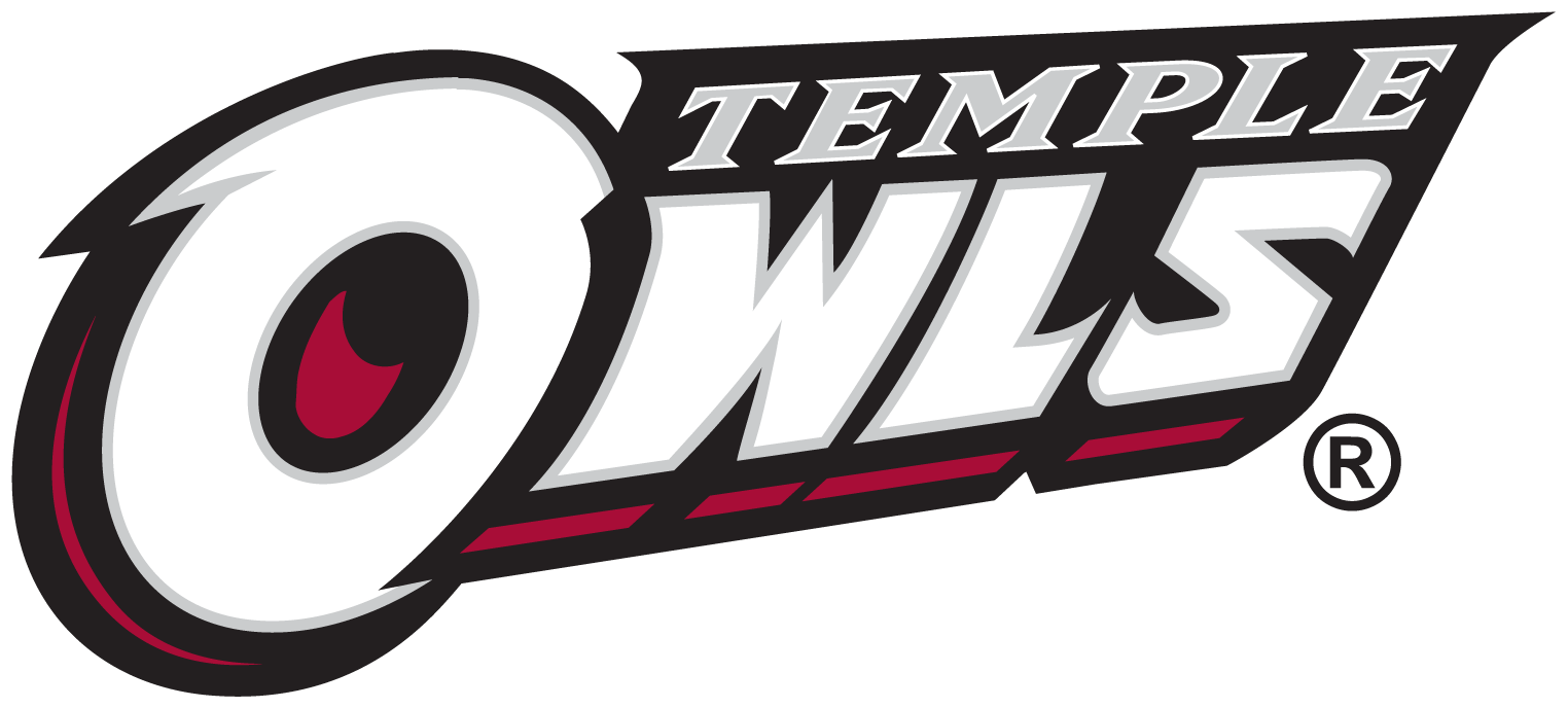 Temple Owls 1996-Pres Wordmark Logo v3 iron on transfers for fabric
